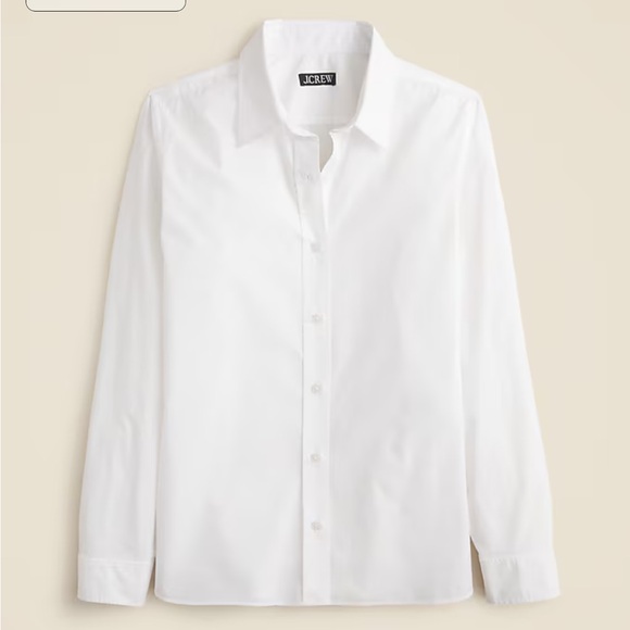 J crew white Jules classic-fit shirt in cotton poplin - Picture 3 of 4